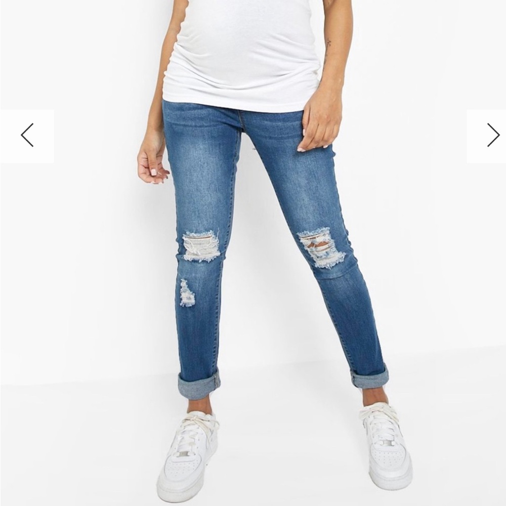 Boohoo maternity jeans
